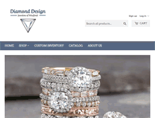 Tablet Screenshot of diamonddesignjewelers.net